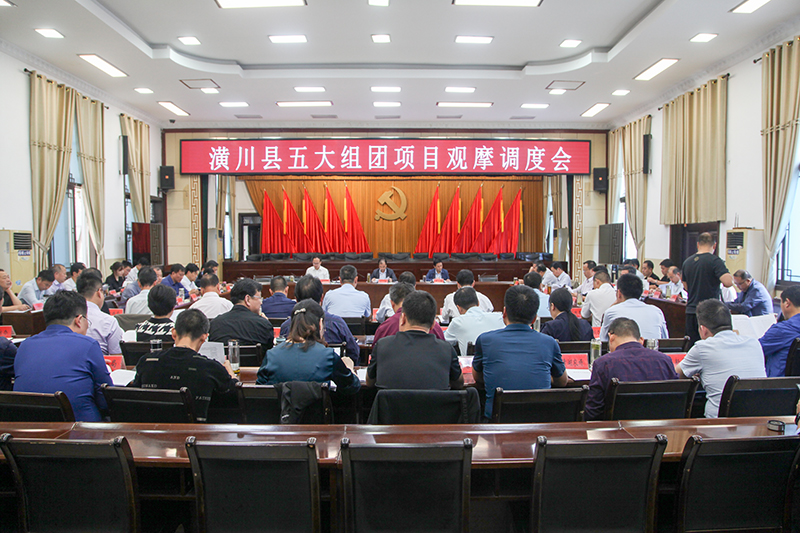 潢川县召开五大组团项目观摩调度会