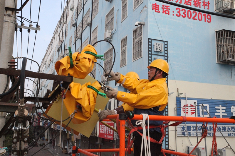 国网潢川县供电公司：带电作业“点亮”寒冬.JPG